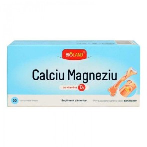 Calciu + Mg + vit D x 30cp (Biofarm)