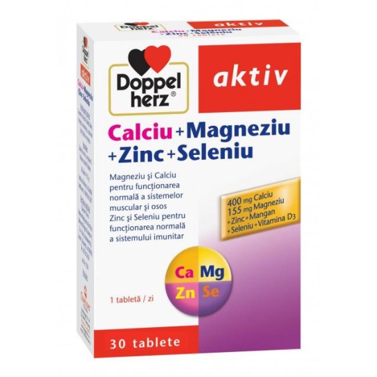DOPPELHERZ Ca, Mg, Zn, Se x 30tb