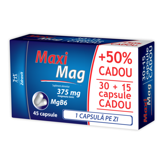 Zdrovit MaxiMag x 30cps+15cps(50%)-cad