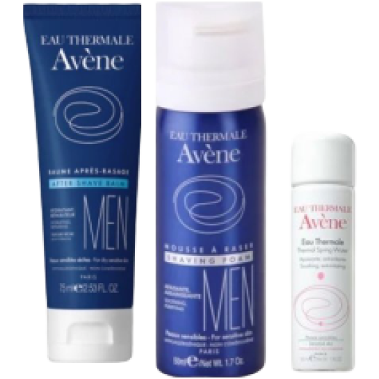 AVENE Men Bals75+spuma ras50+apa term50