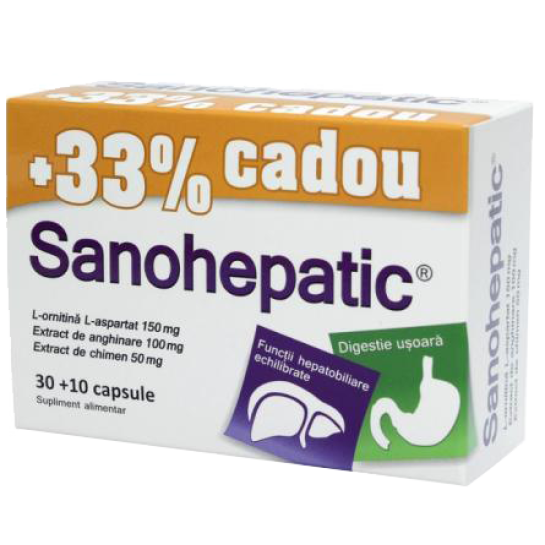 Zdrovit Sanohepatic x 30cps + 10cps-33%