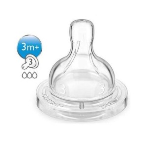 AVENT Tetina 3 orificii - 3l x 2buc