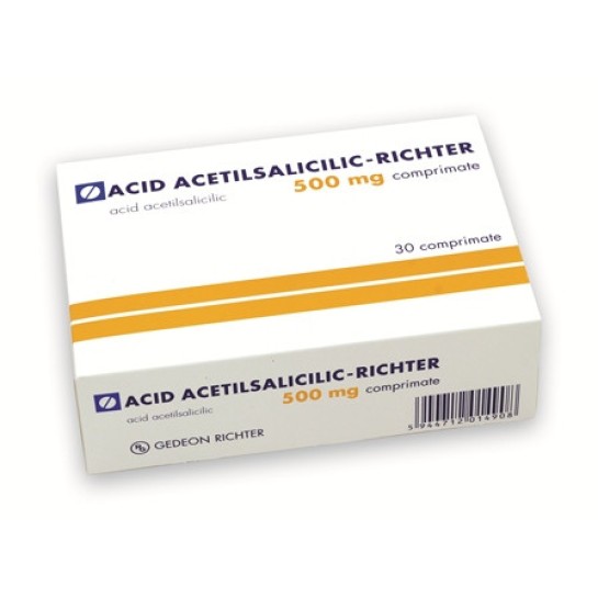 Acid acetilsal 500mg x 30cp (Gedeon)