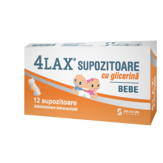 4Lax Bebe supozitoare sugari x 12sup