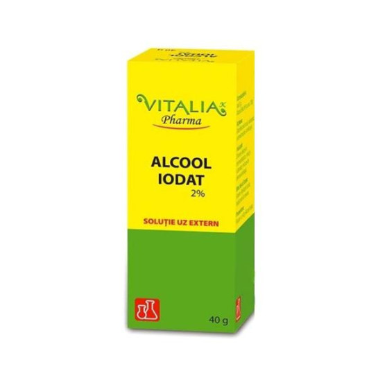 Alcool iodat 2% solutie x 40g (Vitalia)