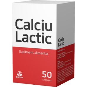 Calciu lactic 500mg x 50cp (Biofarm)