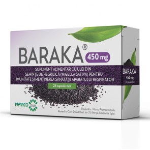 Baraka 450mg x 24cps.gelat