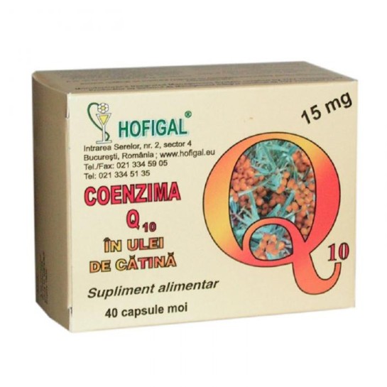 Coenzima Q10+ulei catina x40cps(Hofigal)