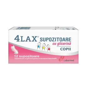 4Lax Supozitoare cu Glicerina Copii 1250mg x 12sup